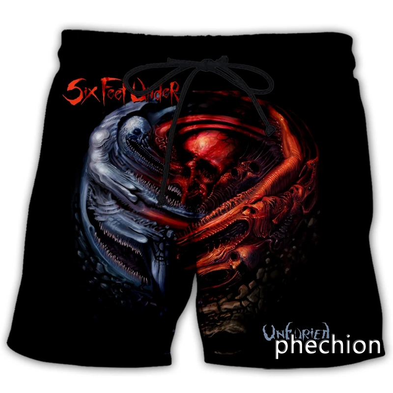 PHECHION NOVINKY MODE MEN/ŽENY ŠISTIKÁLNEJ PODPORUJÚCI NA ROCK 3D TLAČIKA NOVINKA NOVINKA Streetwear Men Loose Sporting Shorts L165