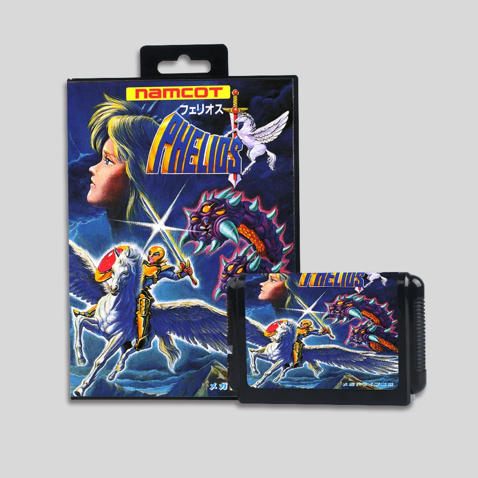 PHelios Japonská príručka pre kazetu pre kazetu MD pre konzoly SEGA 16 Bit Genesis Consoles