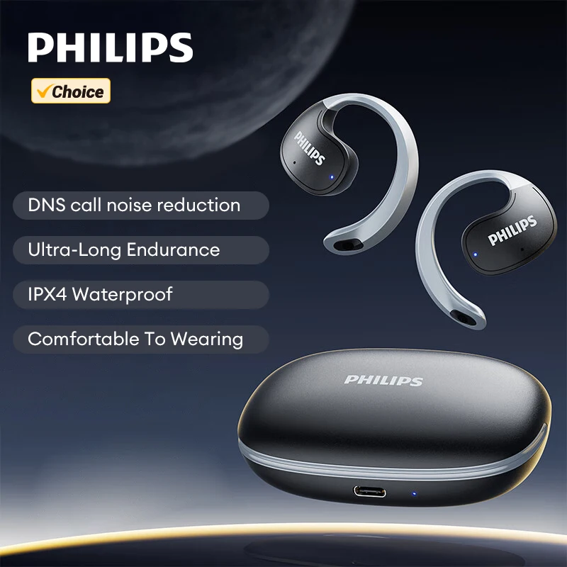 Philips TAT2708 OWS Wireless Bluetooth slúchadlá hluku náhlavnú hru Long Endurance Vodotesné športové slúchadlá s mikrofónom