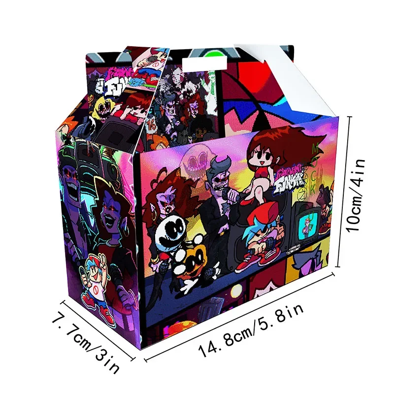 Piatková noc Candy Popcorn Box Funny Cookies Čokoládové občerstvenie boxy Boy Girl Birthday Party Stitch Popcorn Box Supplies