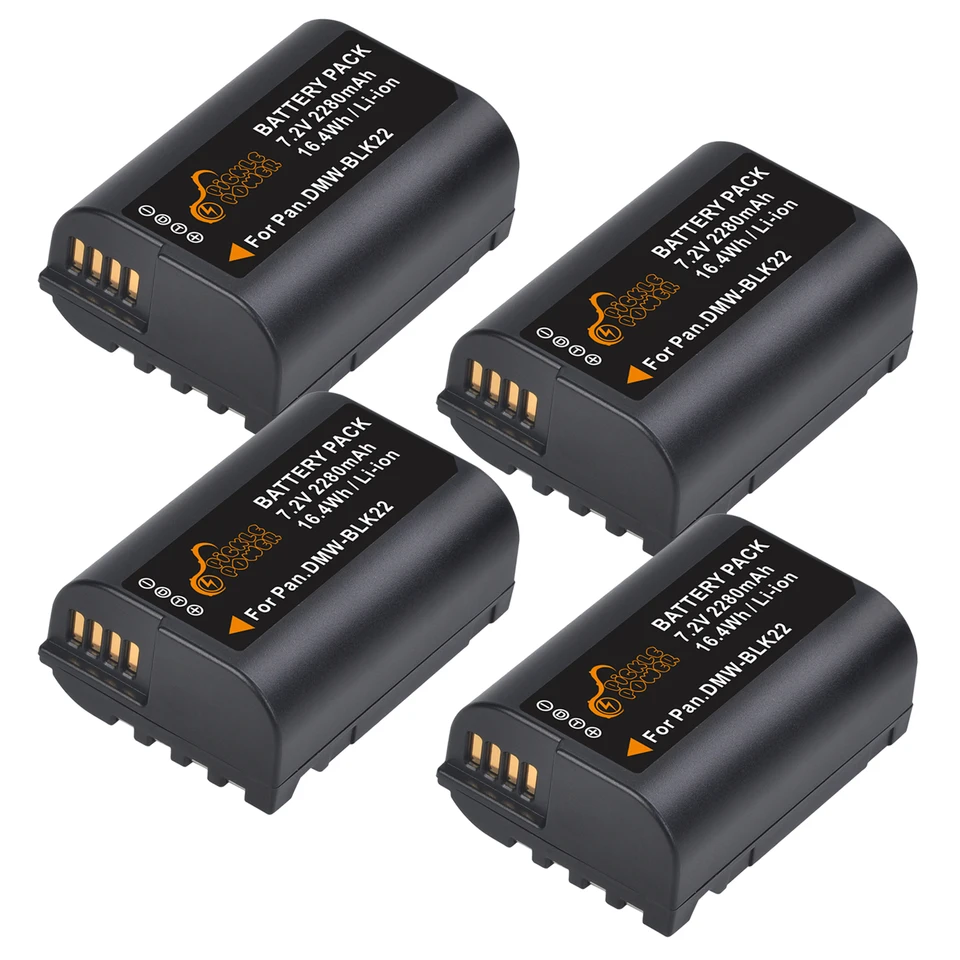 Pickle Power 2280MAH Výmena digitálnej štandardnej batérie DMW-BLK22 DMWBLK22 pre fotoaparát Panasonic Lumix DC-S5 DC-S5KK