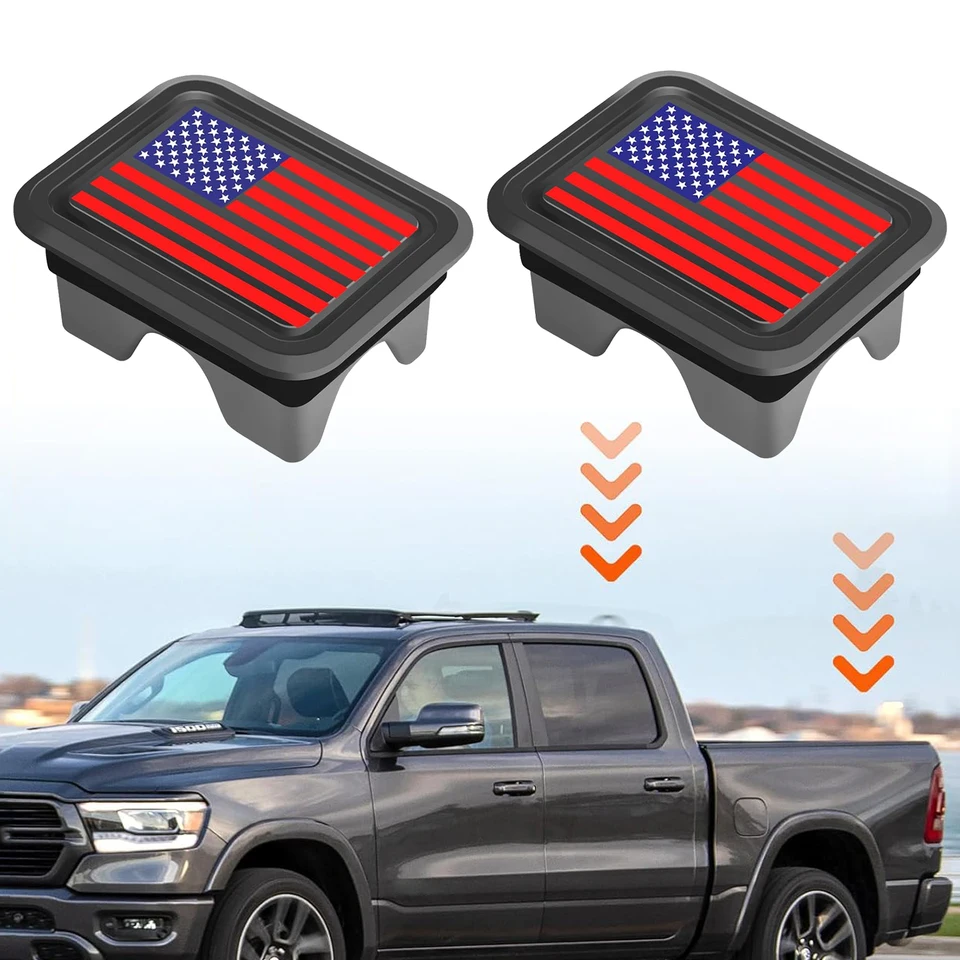 Pickup Trunk Bed Rail Conter Cover Cover Bed Hole Plug Cap pre Dodge Ram 1500 2500 3500 2019-2023