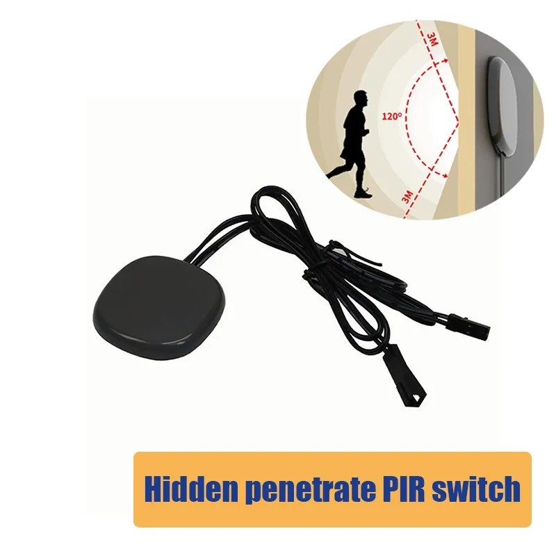 Pierce DC 12V-24V Automatický spínač svetla snímača LED PIR Infračervený detekčný detekcia pohybu Mini LED citlivé nočné prispôsobené prispôsobené