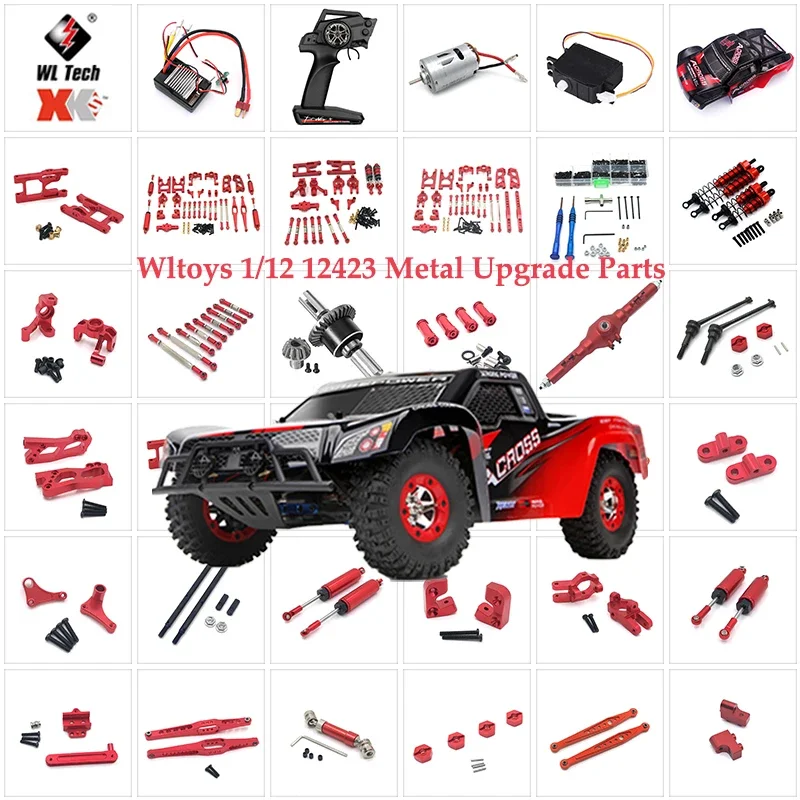 Piezas Wltoys 12423 12428 12427 Para Coche Teledirigido, Accesorios. Repuesto, Mejora de Engranaje. Metal, Engrana delantero
