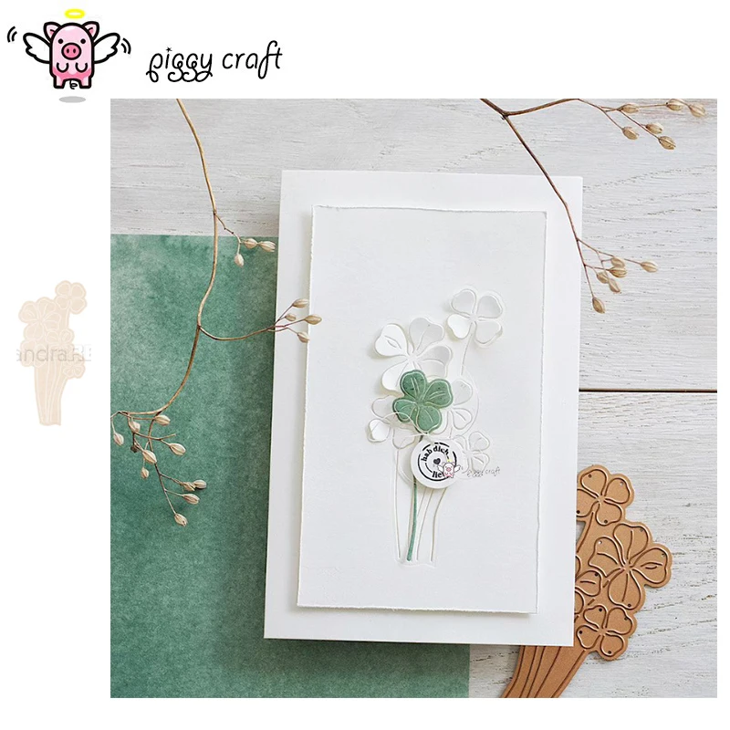 Piggy Craft Metal Cutting Dies Cut Die Foll Flow Flow pozadie Scrapbook papierová remeselná pleseň čepeľ Punch Stencils Dies Dies
