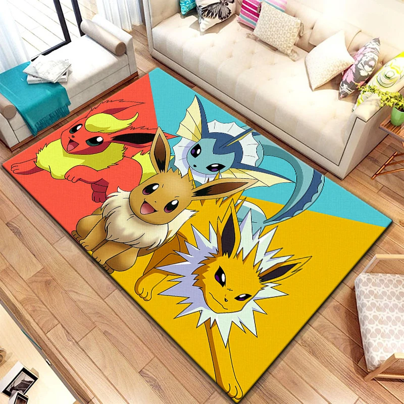 Pikachu najhorúcejší anime karikatúra koberec, obývacia izba podlahová podlahová podlaha Kuchynská podložka spál