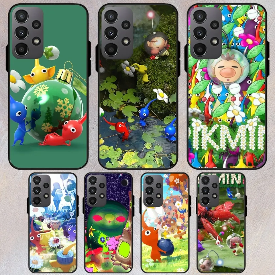 Pikmin hra roztomilý telefón pre telefón pre Samsung Galaxy S22 S23 S24 S30 Poznámka 20 10 plus lite fe ultra Shell