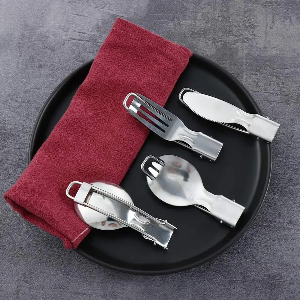 Piknik vonkajšie kempingové skladacie náradie SPORP SPORN SPOON CURLERY