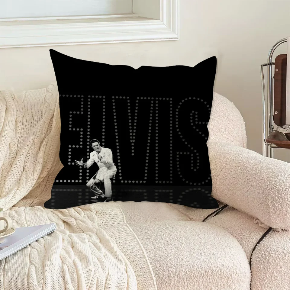 Pilotné obaly pre obývaciu izbu vankúše E-Elvis-Cojines Personalizované darčeky Dekoratívne vankúšové kryt