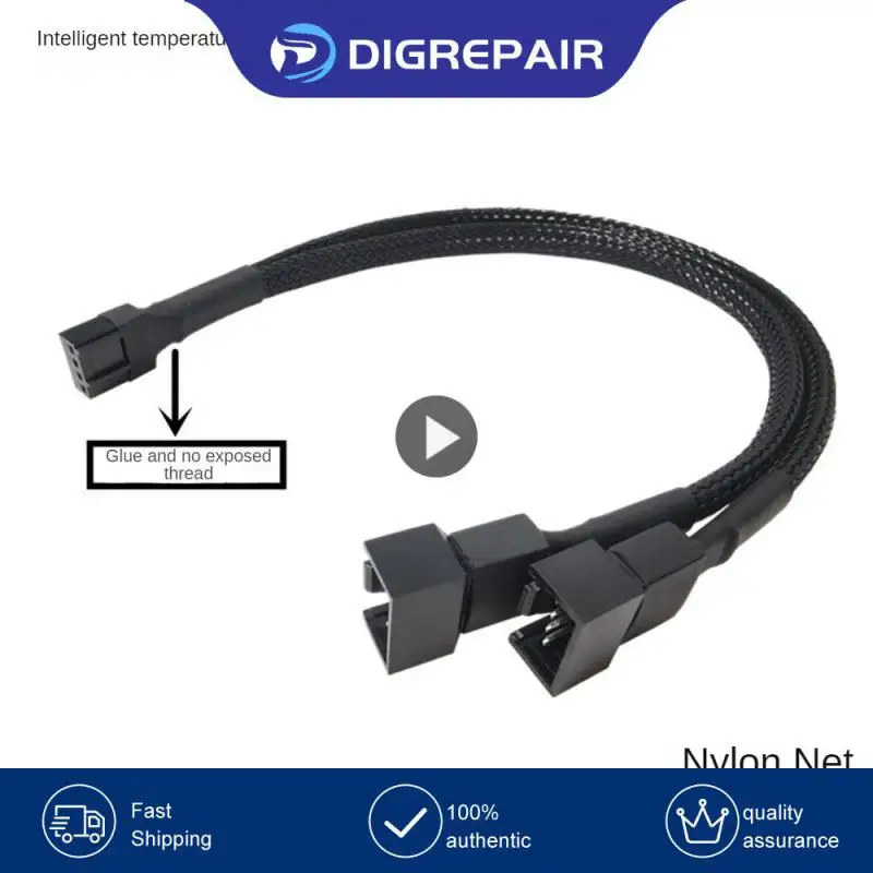 PIN Y Splitter Cable 4 PIN PWM Žena do 3/4 PIN HORDÁLNA doska CPU ventilátor PC PC PC PACE Ventilátor Adaptér Adaptér Kábel Ventilátor Cooling Príspevok