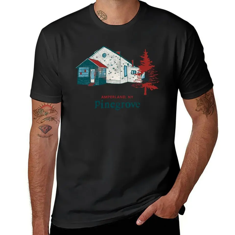 Pinegrove Merch Amperland Tričko vintage oblečenie anime obyčajné tričká Men