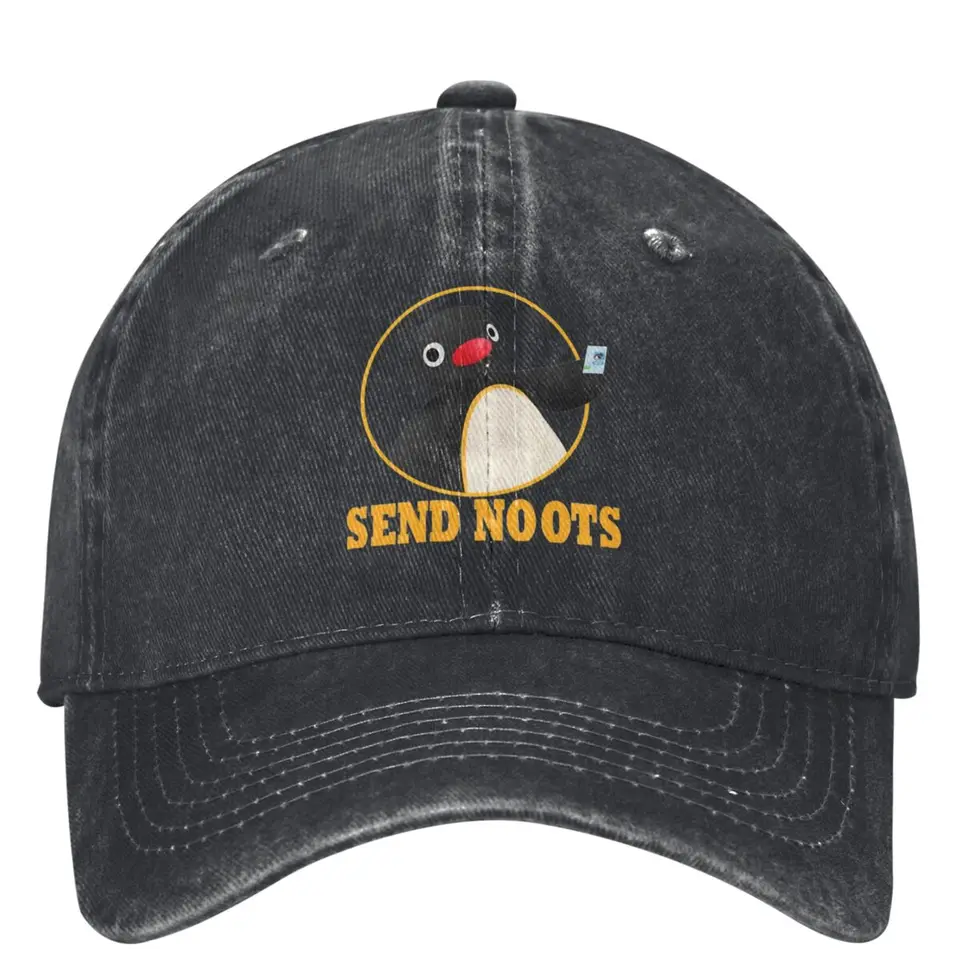 Pingu noot noot baseball cap outdoor Sport y2k vtipný klobúk klobúk Men Ženy štýlové slnečné čiapky baseballové čiapky