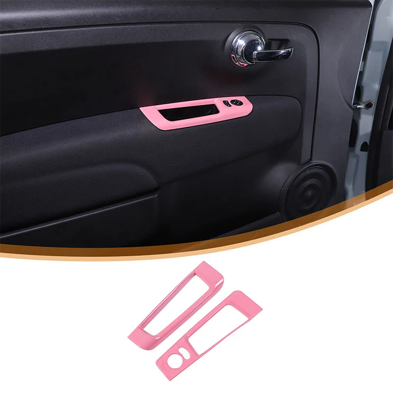 Pink ABS auto Vnútorné dvere podkapu na zadné podkepa na zrkadlo Zrkadlo Zrkadlo Panel Panel Orez