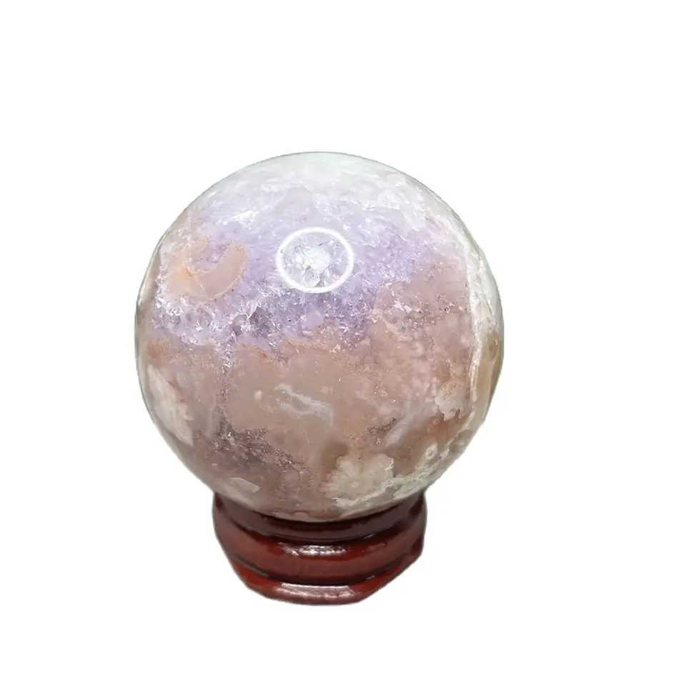 Pink Ametyst Ball Natural Gemstone lesknúca sa geode agate domáca izba feng shui dekorácie sviatok darček čarodejníctvo kamenné liečenie