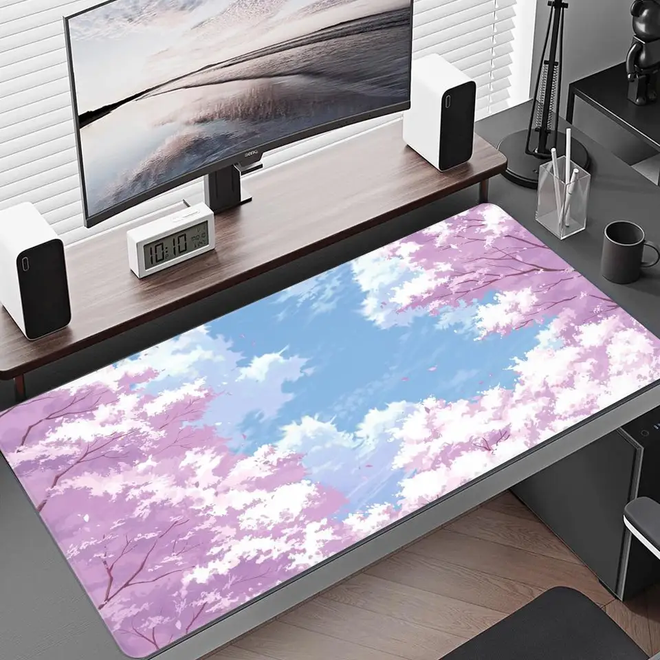 Pink Cherry Flower 1000x500 Gaming Mause Pad Computer Mouse podložka veľká herná podložka xxl myš Mouse mat PC Gamer