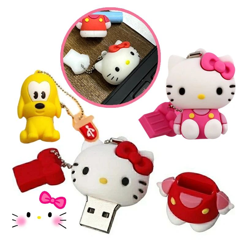 Pink kawaii Hello Kitty U Disk Cartoon Cutoen