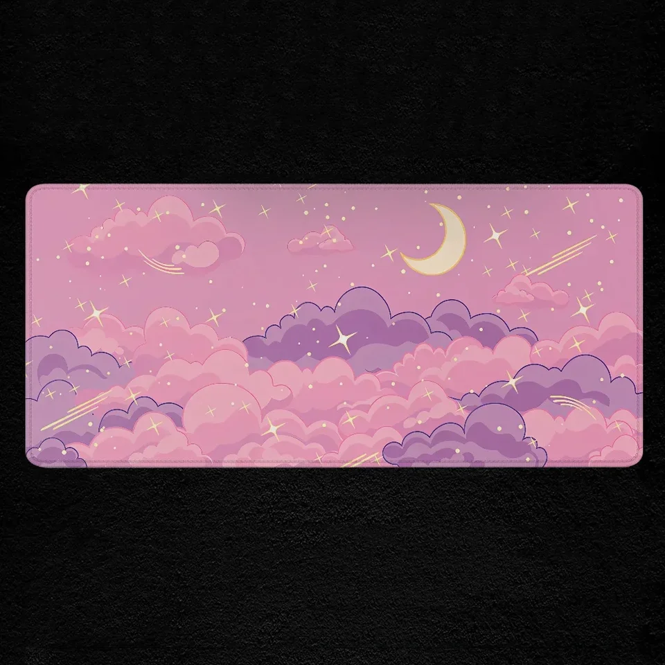 Pink Mouse Pad Skyscape Veľké podložky MousePad Gaming Adsess
