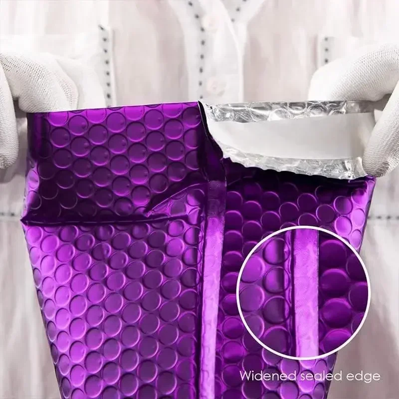 Pink Poly Mailer Darčeková taška Poštové zasielanie 50ks pre balenie čalúnené čalúnky Purpurové obálky Self Bubble Shipping Seal