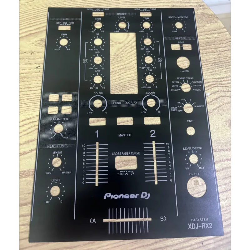 Pioneer XDJ RX2 DIGITÁLNY OVERGER DISC Player Hliníková zliatina Originálny panel Ochrana doštičky