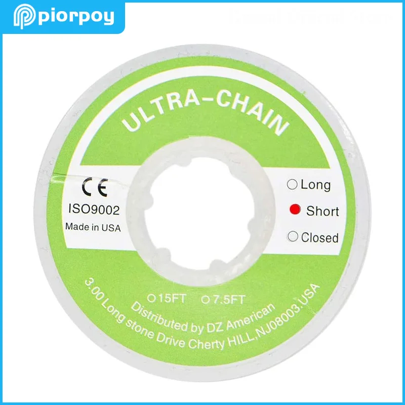 Piorpoy Clear Dental Ultra Chain Power Reťazce rovnátka Ortodontická cievka Elastická guma