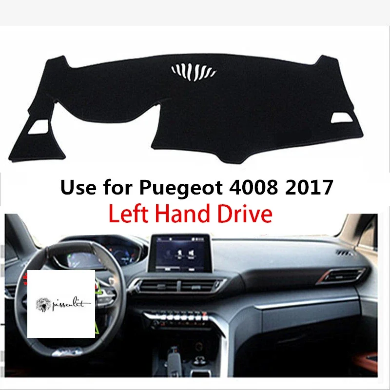 Pissenlit anti-prachový dashboard kryt obalu na predkladanie matiek pre predkladanie osvetlených príslušenstiev pre Peugeot 4008 2017 PAD ľavá ruka pohon