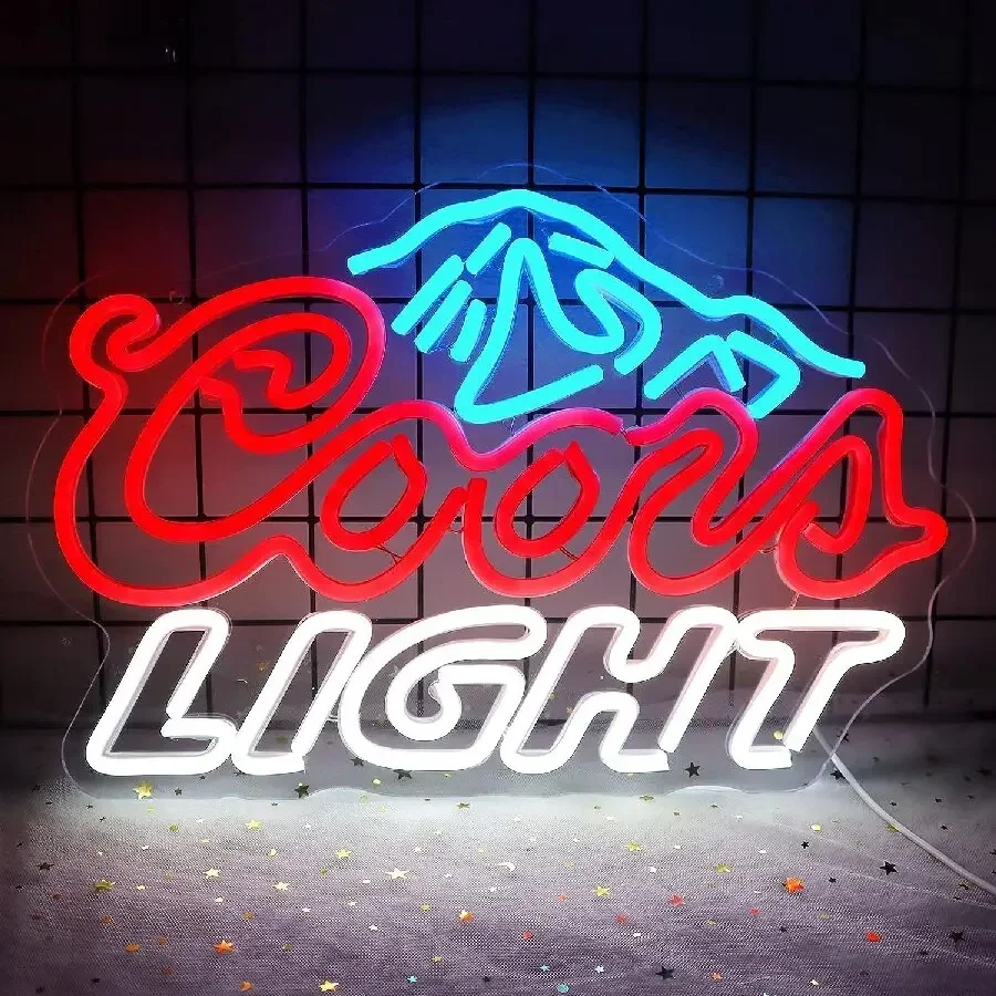 Pivný bar neónový znak pre stenu dekorácie, LED For Mana Cave Light Up Znak pre spálňu Home Shop Pub Bistro Party Hotel Game Room Decor