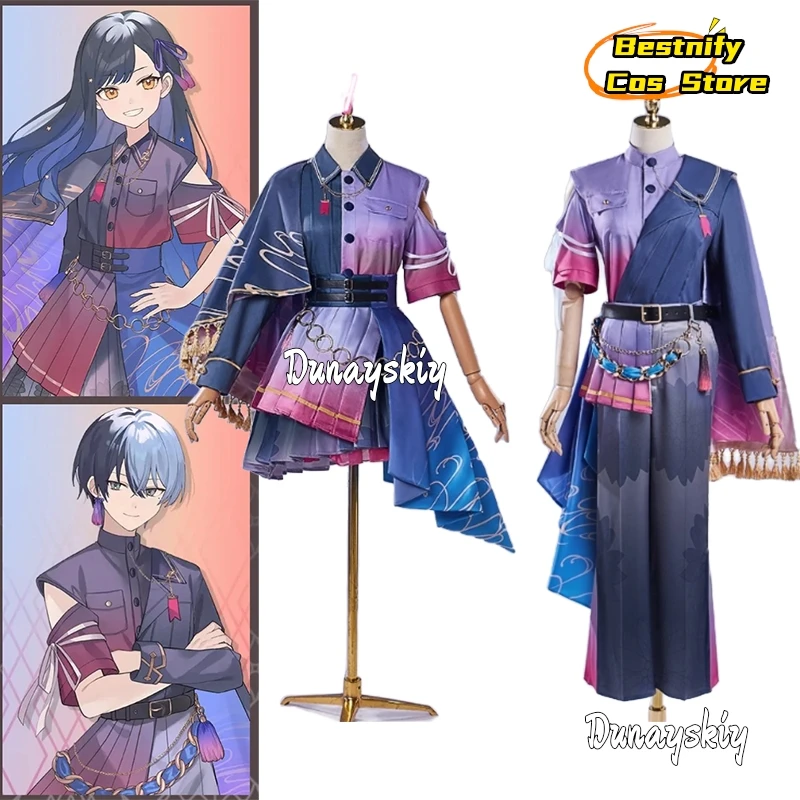 PJSK 4. výročie Projekt SEKAI COSPLAY KOSTUMU ZAMESTNANIE Pánske dámske oblečenie Anime/Halloween Uniformy