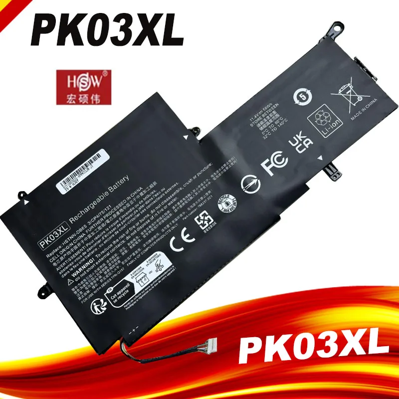 PK03XL 56WH NAPLATNÁ BATTERA PRE HP STRECTER PRO X360 G1 13-4000 13-4100 13-4200 HSTNN-DB6S TPN-Q157 789116-005 788237-2C2