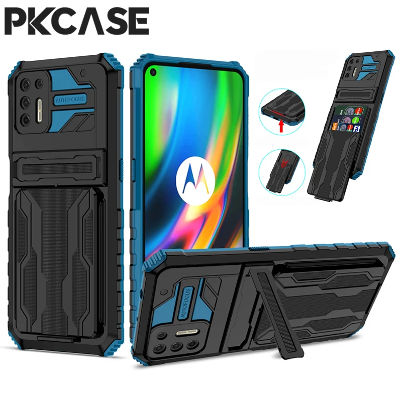 PKCASE CARD Slot Pase Pase Panel pre Motorola G9 Plus G30 G20 G10 G22 G50 G Stylus 2021 Pure E7 Power E20 E32 E32 E40 STAND OCP