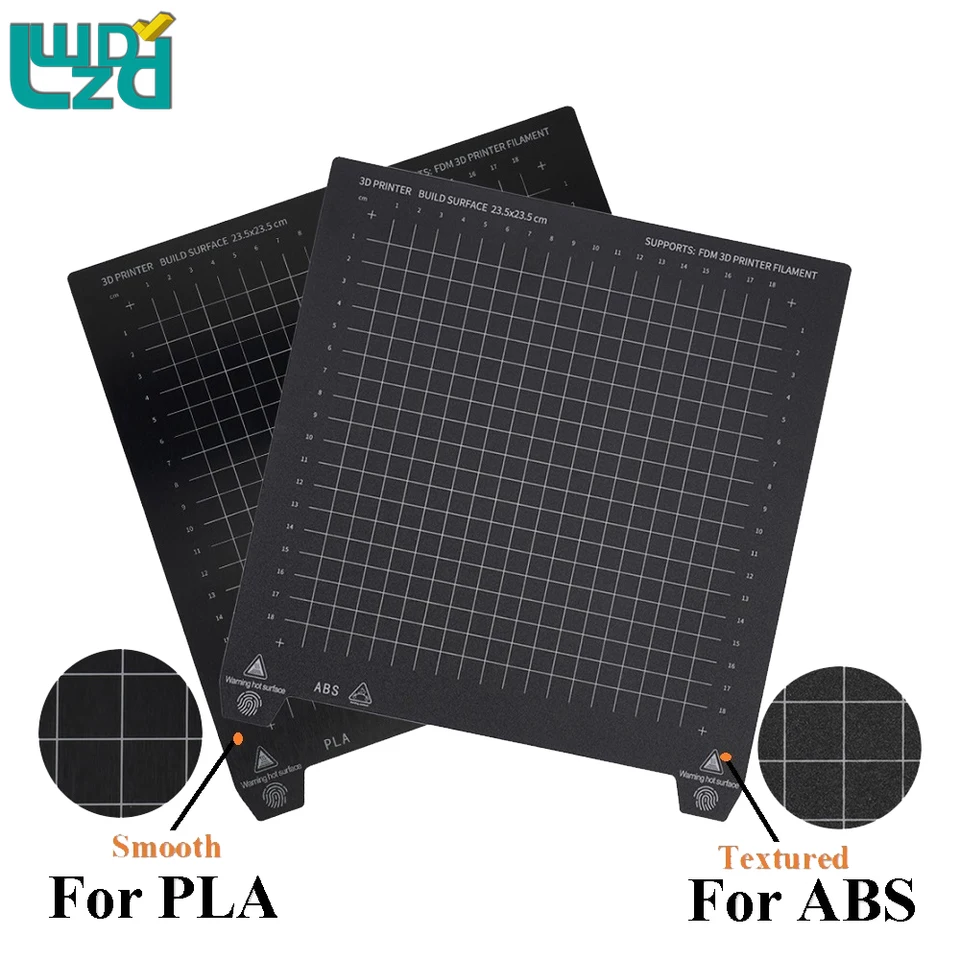 PLA+ABS obojstranná tlačová pružinová pružinová oceľová plechová doska pre Voron Ender 3 CR10 KP3S 180-310 mm 3D diely 3D TLAČNÁ TLAČ