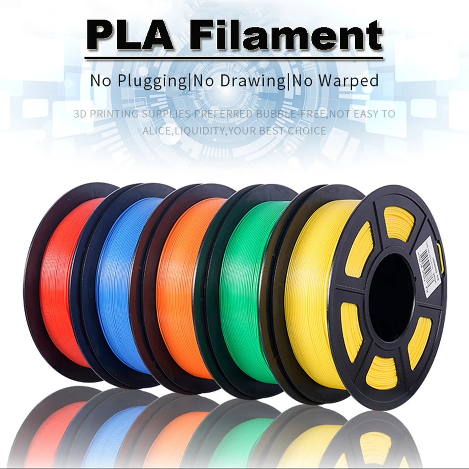 PLA vlákno 1 kg 1,75 mm 2,2 libier 3D tlač ekologicky prevažne plastový spotrebný materiál 3D tlačiareň PLA vysoká kvalita