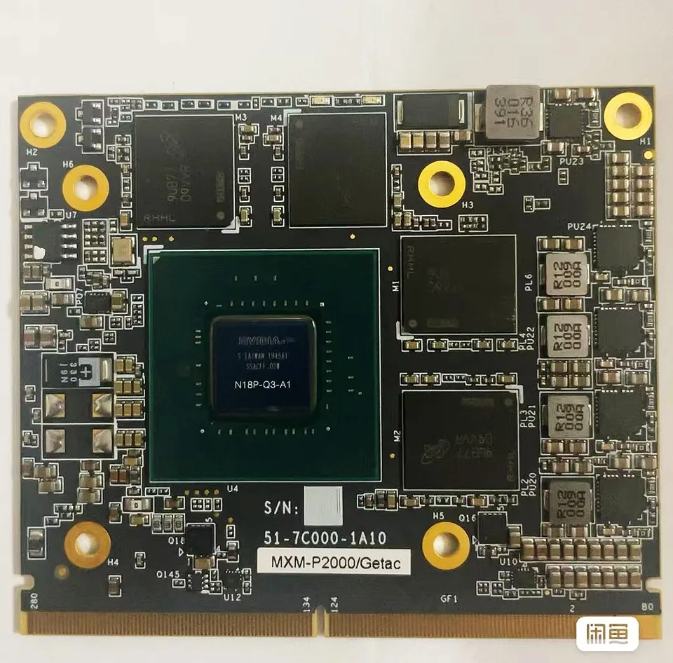 Placa Gráfica MXM P2000 ZBOBE 15 G2 G3 M7510 M7520 PLACA DE MeIA Altura