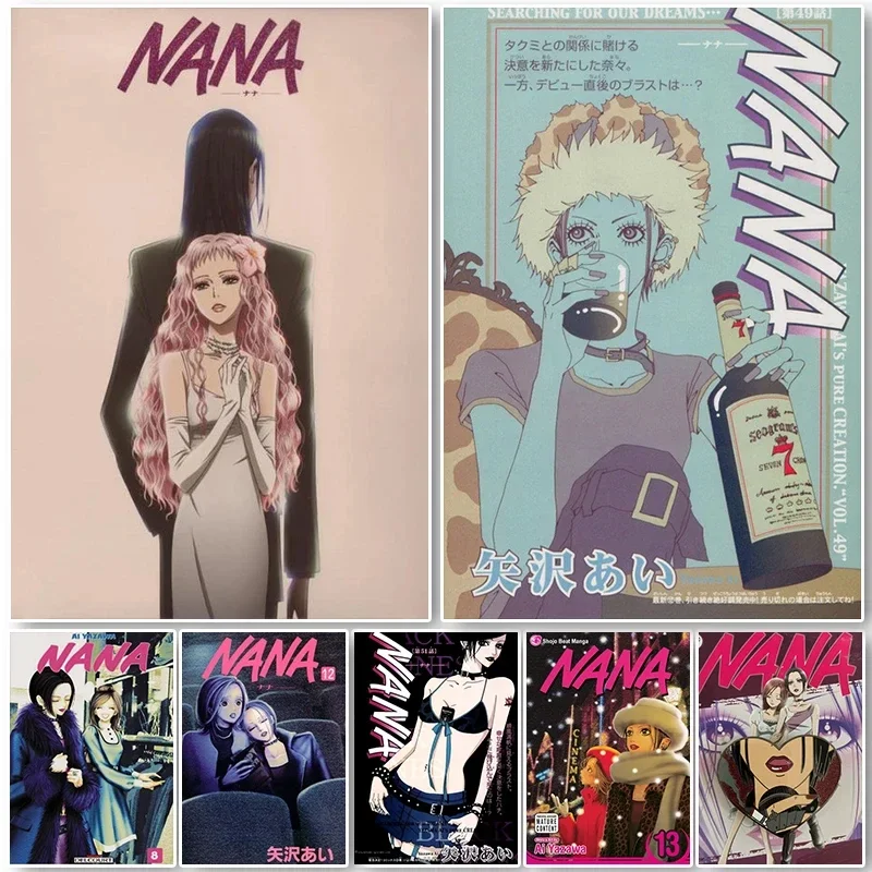 Plagát Nana Anime Canvas - Retro HD Tlač nástenná umenie pre obývaciu izbu Domáca dekorácia