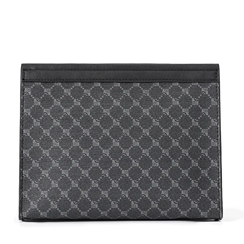 Plané kožené obálky ruky ruky Men módne podnikové tašky pre spojky pre samec iPad Storage Bag Luxury Design Handbag