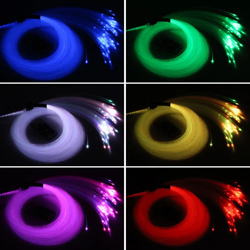 PLASKÁ PLASTNÁ KONCOVÁ GLOA FIBRE OPTICKÝ KÁBLA Zmiešaná veľkosť Dia. (0,75 mm+1,0 mm+1,5 mm) LED ľahký stropný motor Starry Car Star Sky DIY
