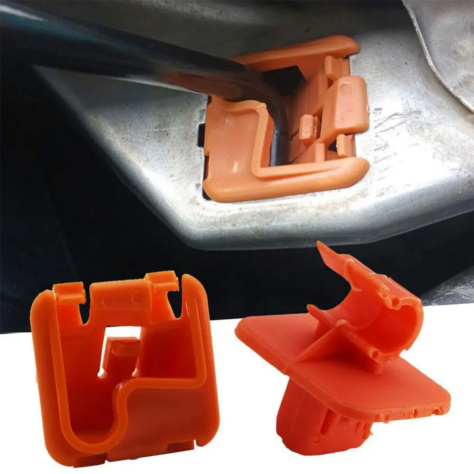 Plastová automobilová kapucňa kapucňa Bonnet Rod Stay Bracket Brackle Clip pre SkoDa Fabia 2007-2014 pre Skota Octavia 2004-2013 1U0823570A