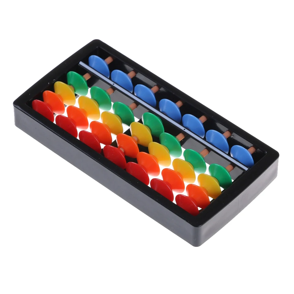 Plastové 7 číslic Čínske hračky Abacus hračky aritmetické aritmetické deti Soroban Maths Vzdelávacie hračky pre deti Študentské materské školy