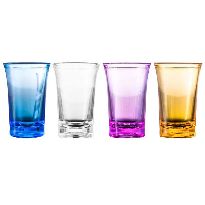 Plastové brokové sklo Bold Club Pumbler Liquor Svadobné poháre na víno kokteil koktail pinta vodka pohár 6 6x4 3x3 1 cm