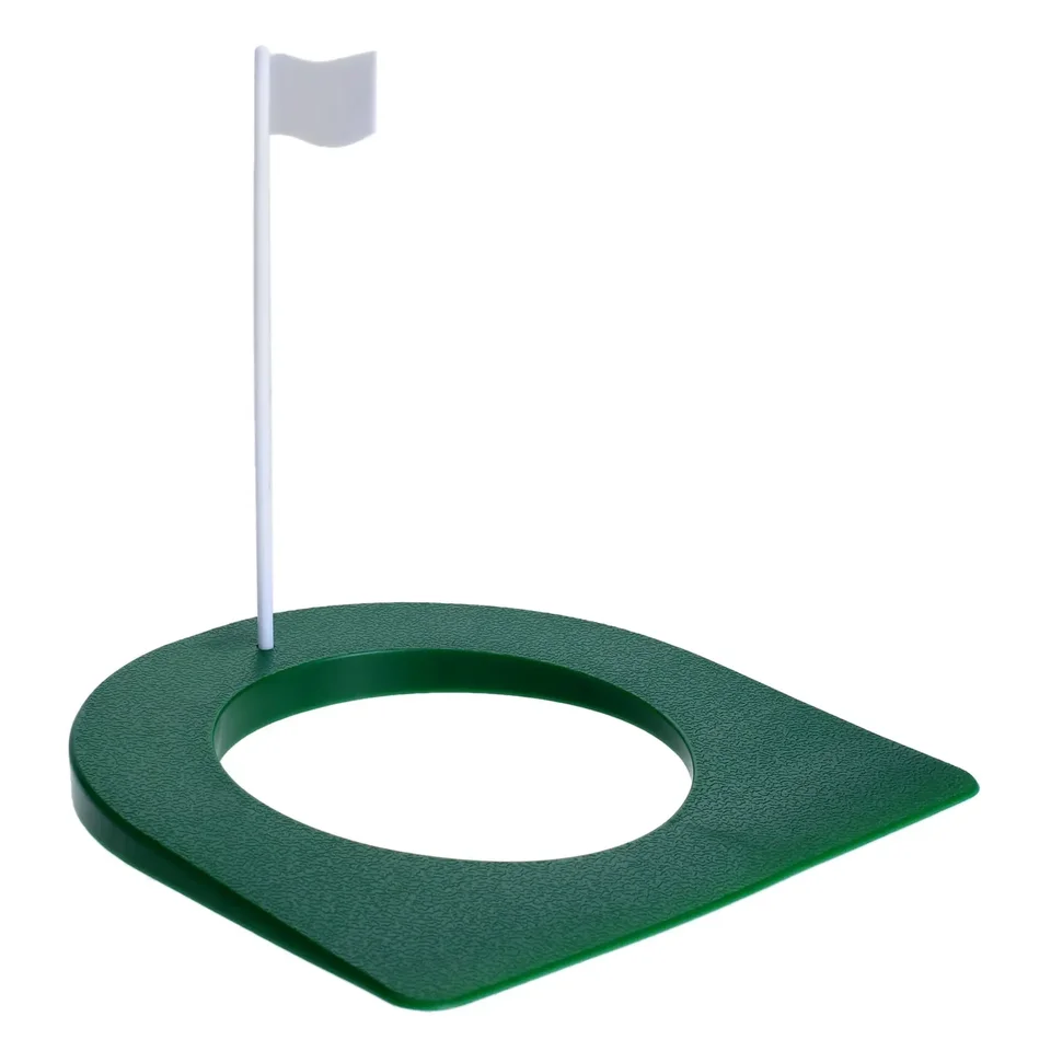 Plastové golfové cvičenie Pôsobenie podložky s otvorom a vlajkou pre vnútorné vonkajšie dvorce Golf, v ktorom sa uvádza výcvikové pomôcky pre zelenú reguláciu pohára
