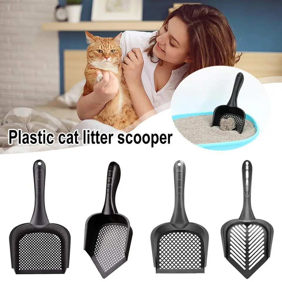 Plastové mačacie podstielky Skoceer Zhruba mačka vylučovacia mačka Pet lopata mačacích miláčikov prenosné dodávky lopata lopata lopata nakope praktické clea v4m4
