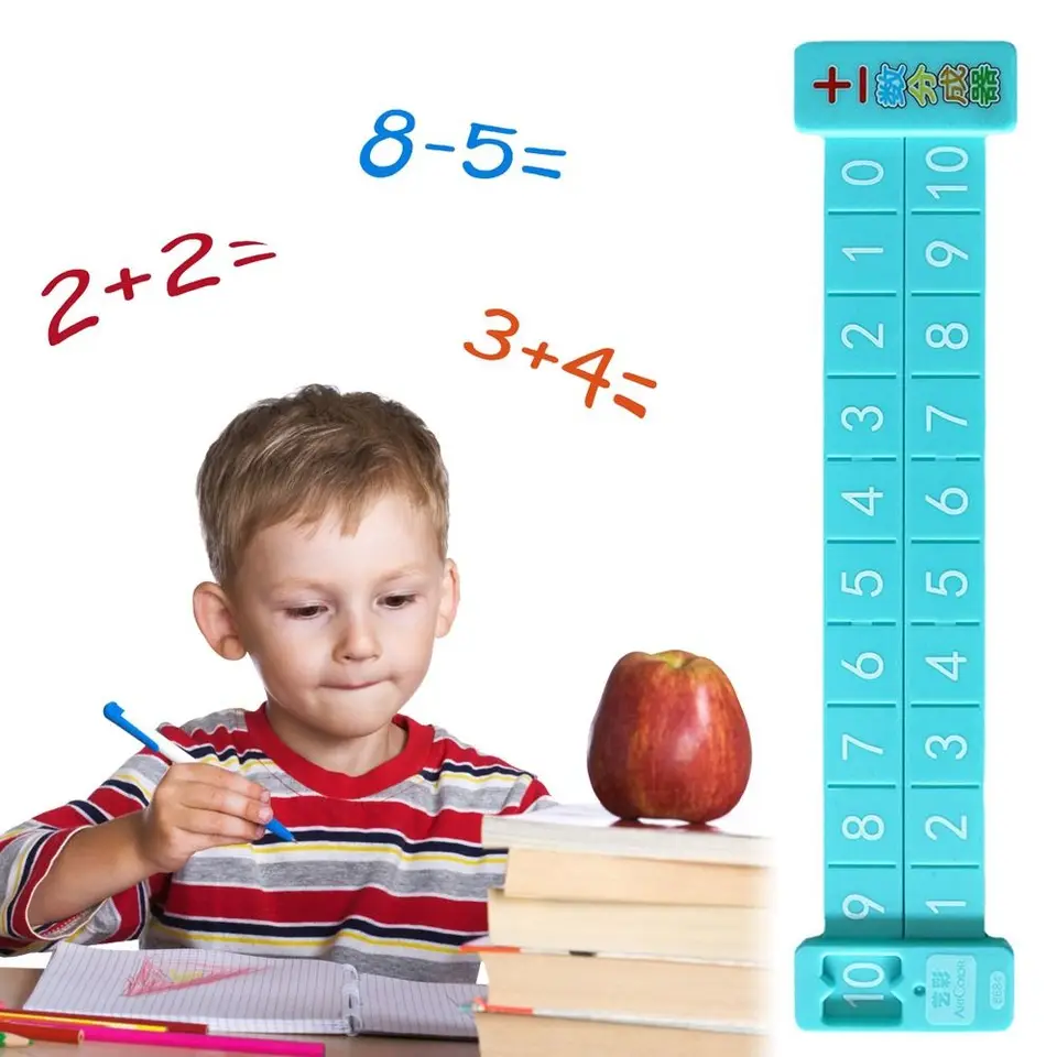 Plastový matematický rozklad pravítka v rámci 20 prenosných odčítania pravítka náhodná výučba výučby Demonštrácia Vládca