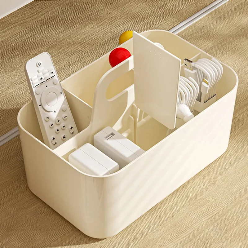 Plastový skladový kôš Prenosné ceruzkové pero Pero Stavery Storage Box s rukoväť