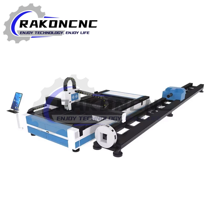 Plate a trubica integrovaná vlákno laserová rezačka stroja 6 kW 8 kW 12 kW 20 kW 30 kW s dvojitým použitím oceľového plechu hliníkový laserový rezanie