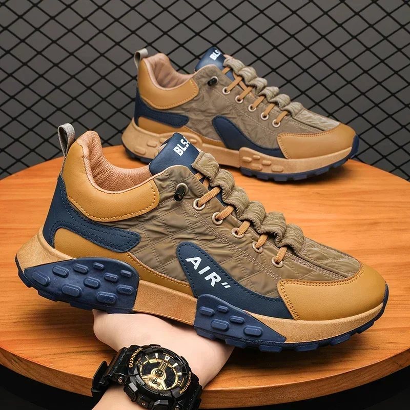 Platforma Men Shop Platform Mužské tenisky 2024 Nové vulkanizované topánky pre mužov Príležitostné bežecké topánky veľké veľkosti 45 46 Hot SAPATOS MASCULINOS