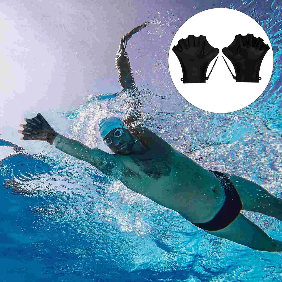 Plavecké rukavice Popady Popady pre mužov potápanie Auxiliary Silikone Cvičenie ručného krytu Webbed Training Water Dôkaz Nastaviteľný bazén