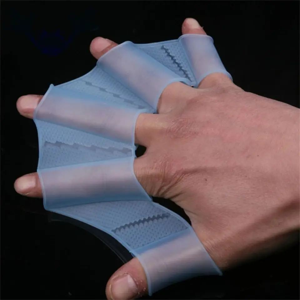 Plavecký bazén Príspevok na prsty opotrebovanie na potápanie s plaveckým bazénom pádlky prstom Webbed ruka Webové plávajúce plutvy ruky prst prst