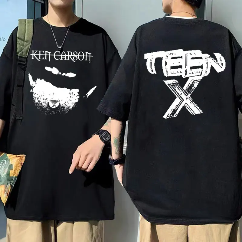 Playboi Carti Teen Tshirt Rapper Ken Carson T-tričká Summer mužský vintage nadmerne nadmerne prepichnutý hip hip hop mäkký bavlnený tričká