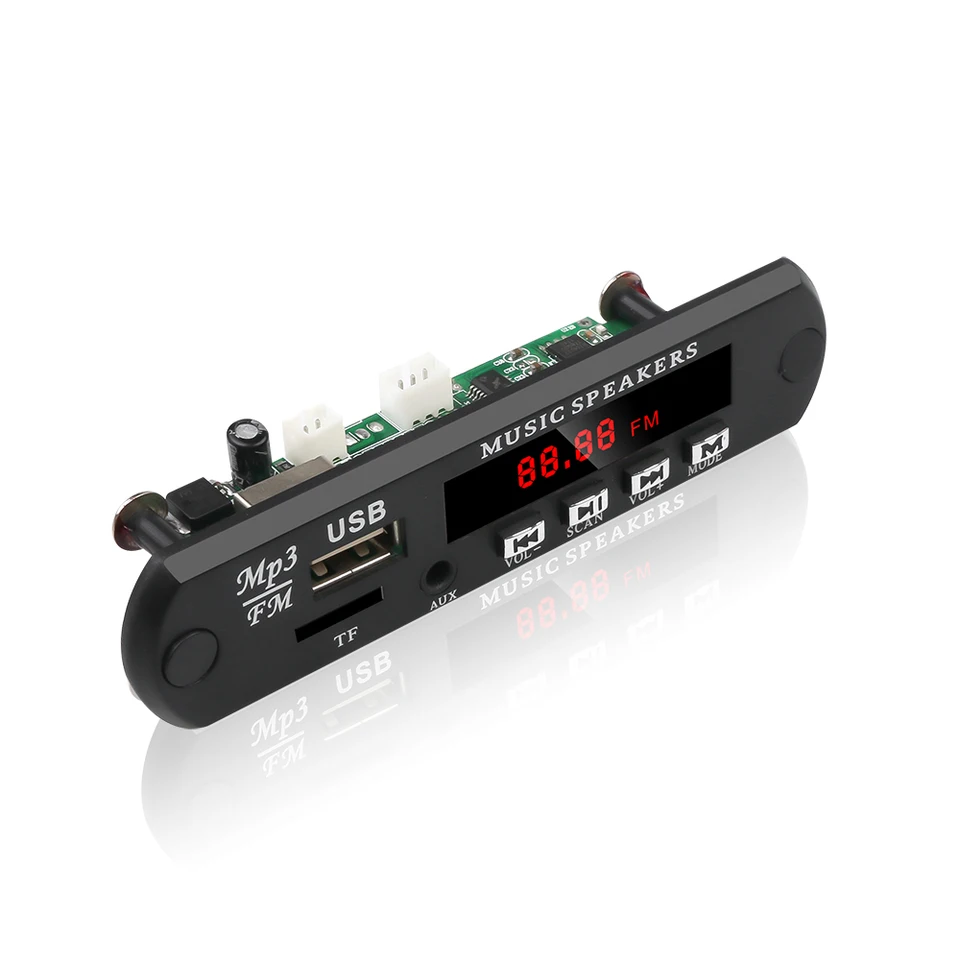 Player mp3 prehrávač WMA WAV Decoder Board Adapter FM Radio Radio USB TF karta 3,5 mm zvukový modul 5V 12V s diaľkovým ovládaním