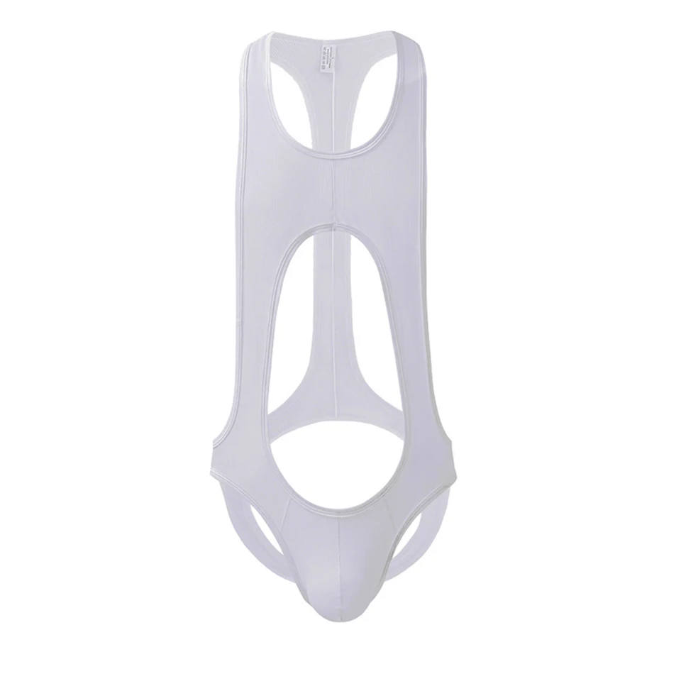 Playsuit kostýmový trikot Bodysuit Men's Men's Athletic Jockstrap Bodysuit v backless Design a viacerých veľkostiach