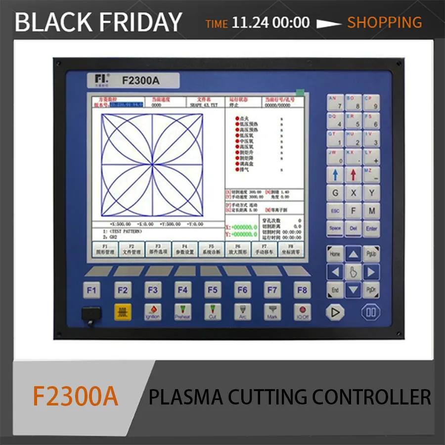 Plazmový ovládač Fangling FLMC-F2300A CNC Systém CNC plazmový plazmový strih